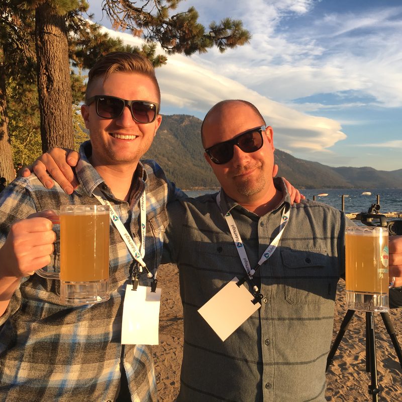 Dane Frederiksen at a TubeMogul event at Lake Tahoe